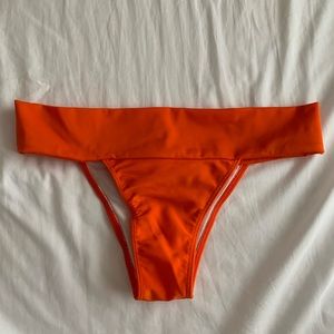 Brazilian, Cheeky, Bright Orange Bikini Bottoms